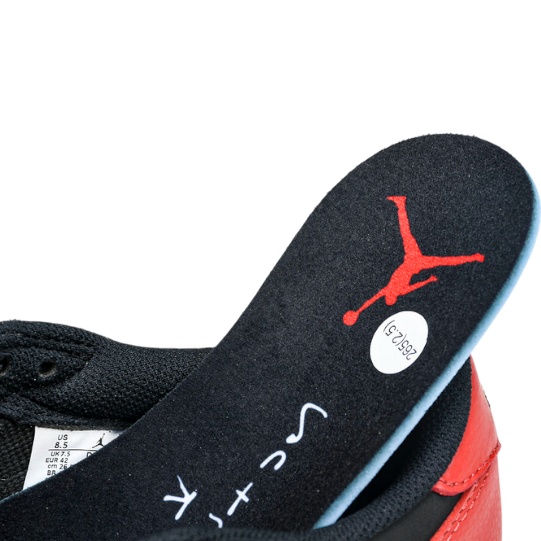(Unreleased) Travis Scott x AJ1 Retro Low 'Black Red'