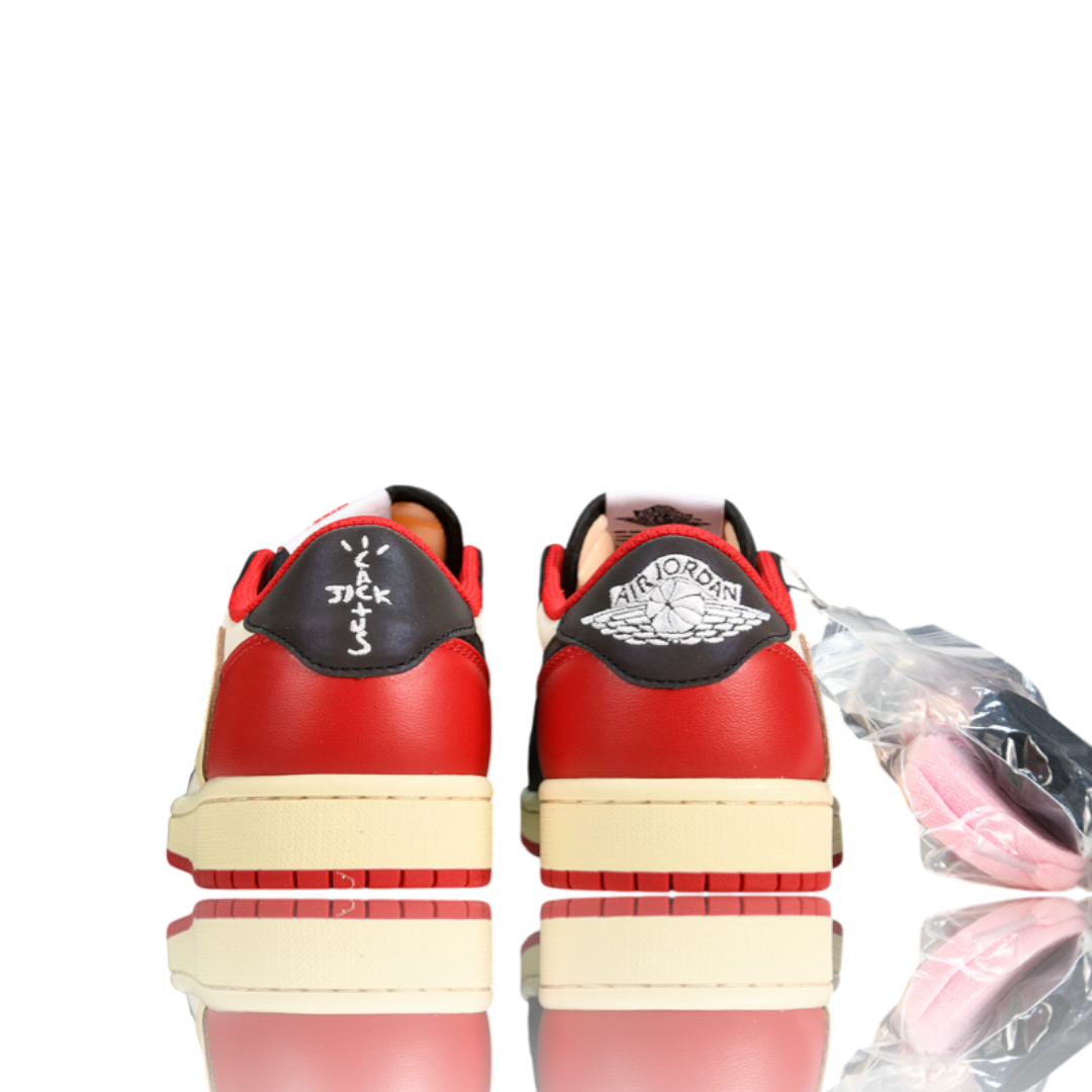 (Unreleased) Travis Scott x AJ1 Low OG Fragment 'Black Red'
