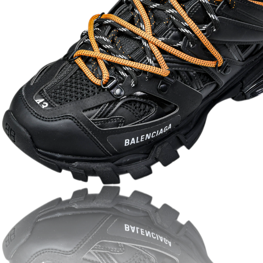 Track Trail Laces 'Black Orange'