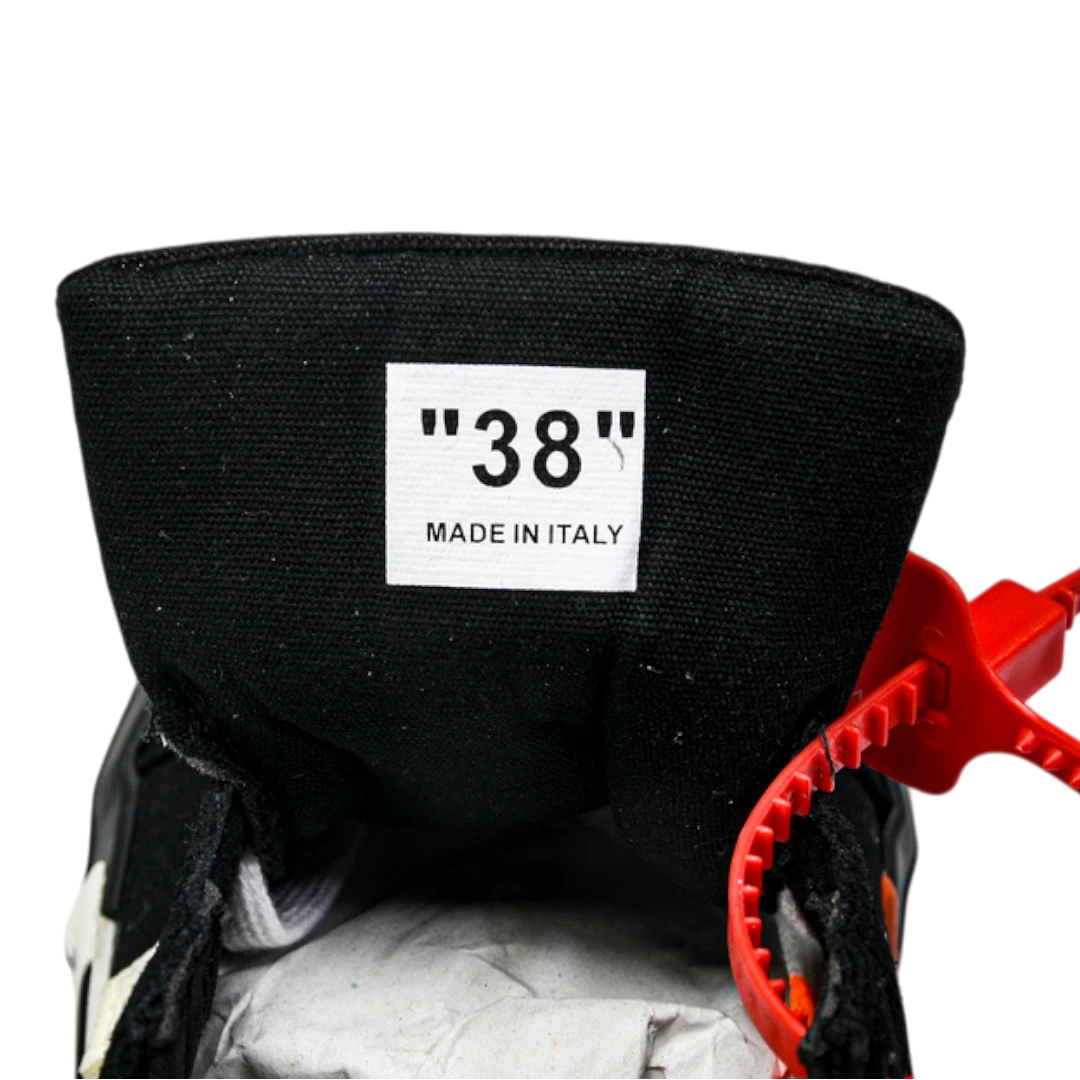 Off-White Vulc Low 'Black' (‘C 2018) Old Stripes