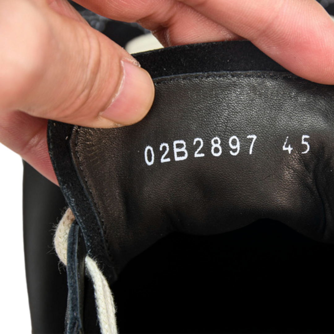 Rick Owens Vintage Sneaks 'Black Milk'