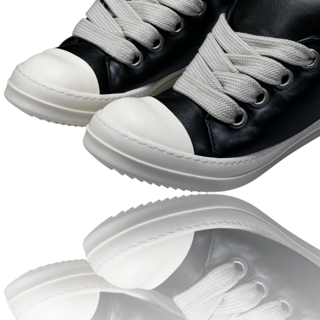 Rick Owens Jumbo Lace Padded Low 'Black Milk'