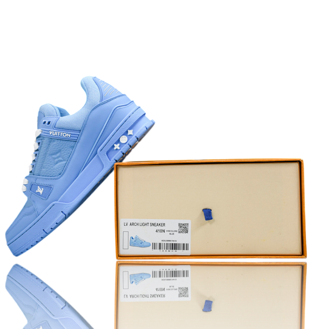 Louis Vuittоп Trainer Low 'Monogram Blue Embossed'