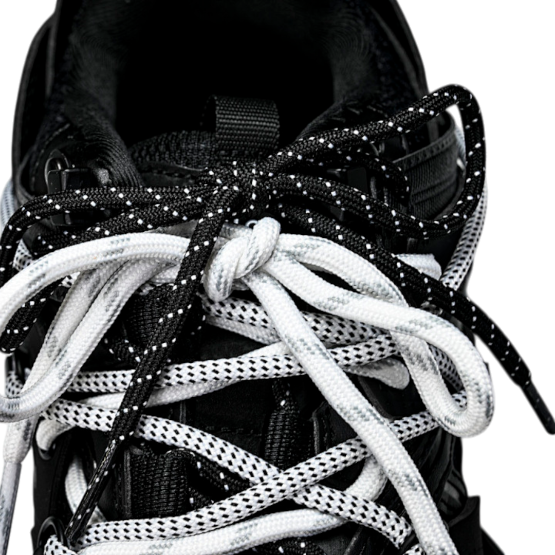 Track Trail Laces 'Black White'