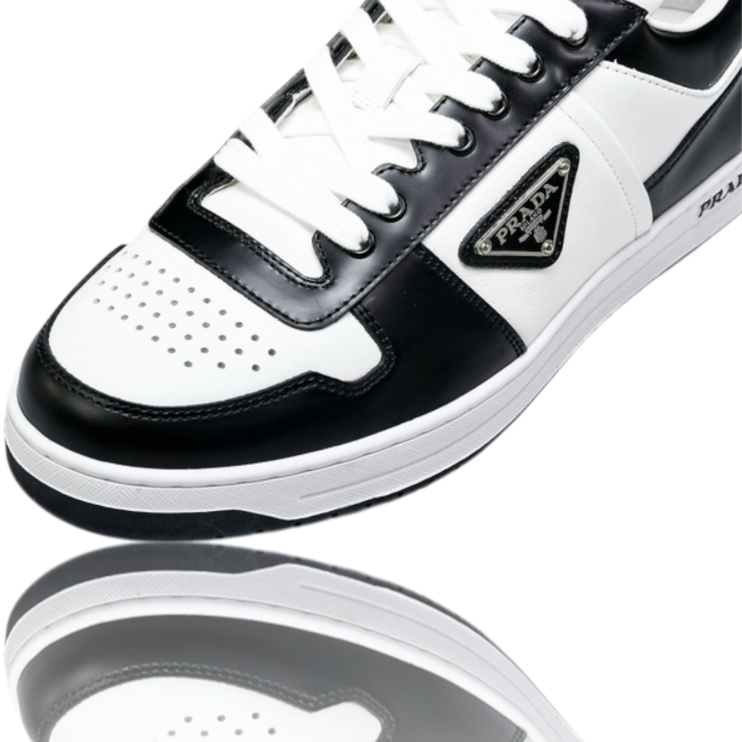 (CLEARANCE) Prada Downtown Sneaker 'Black White'