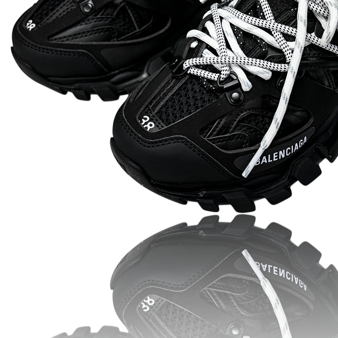 Track Trail Laces 'Black White'
