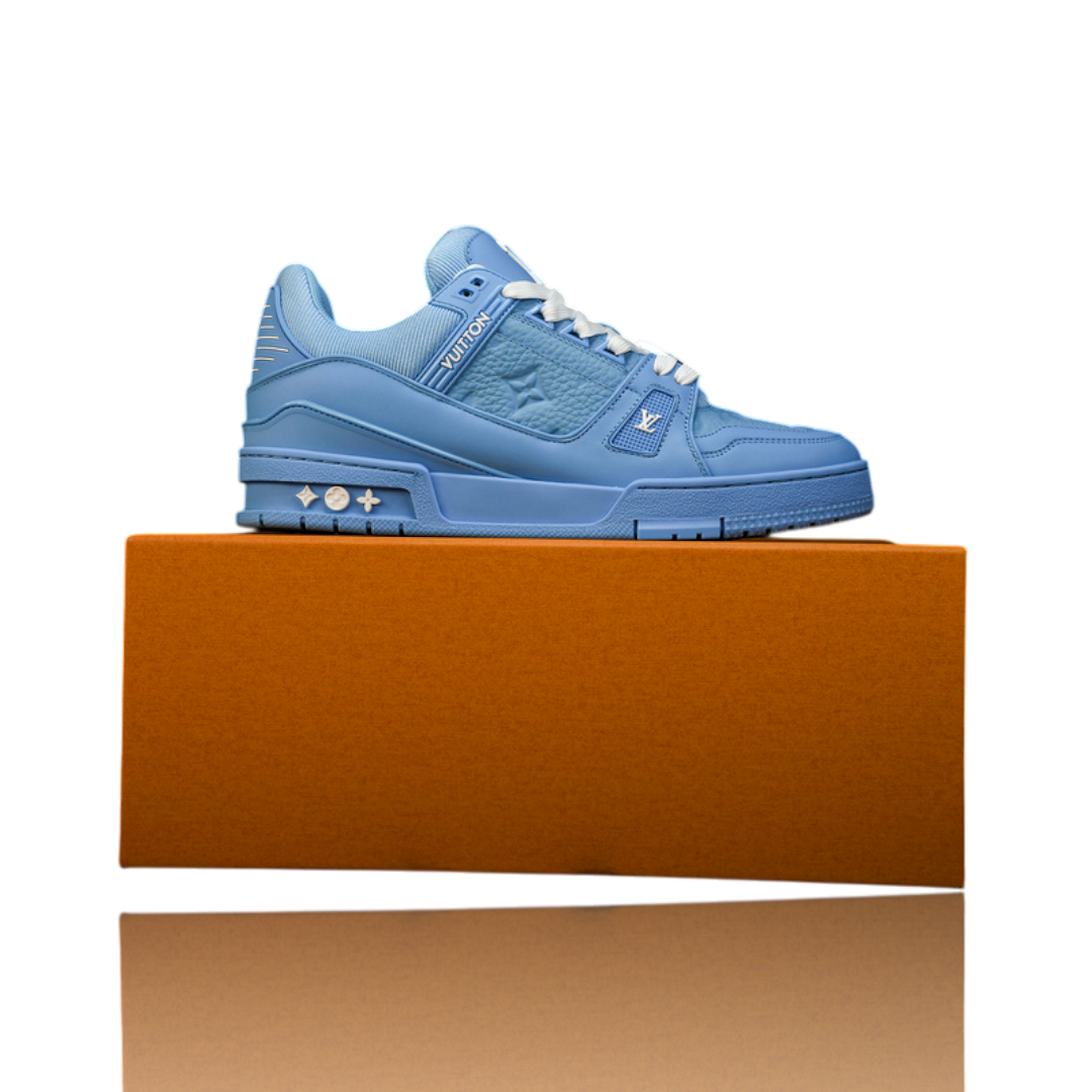 Louis Vuittоп Trainer Low 'Monogram Blue Embossed'