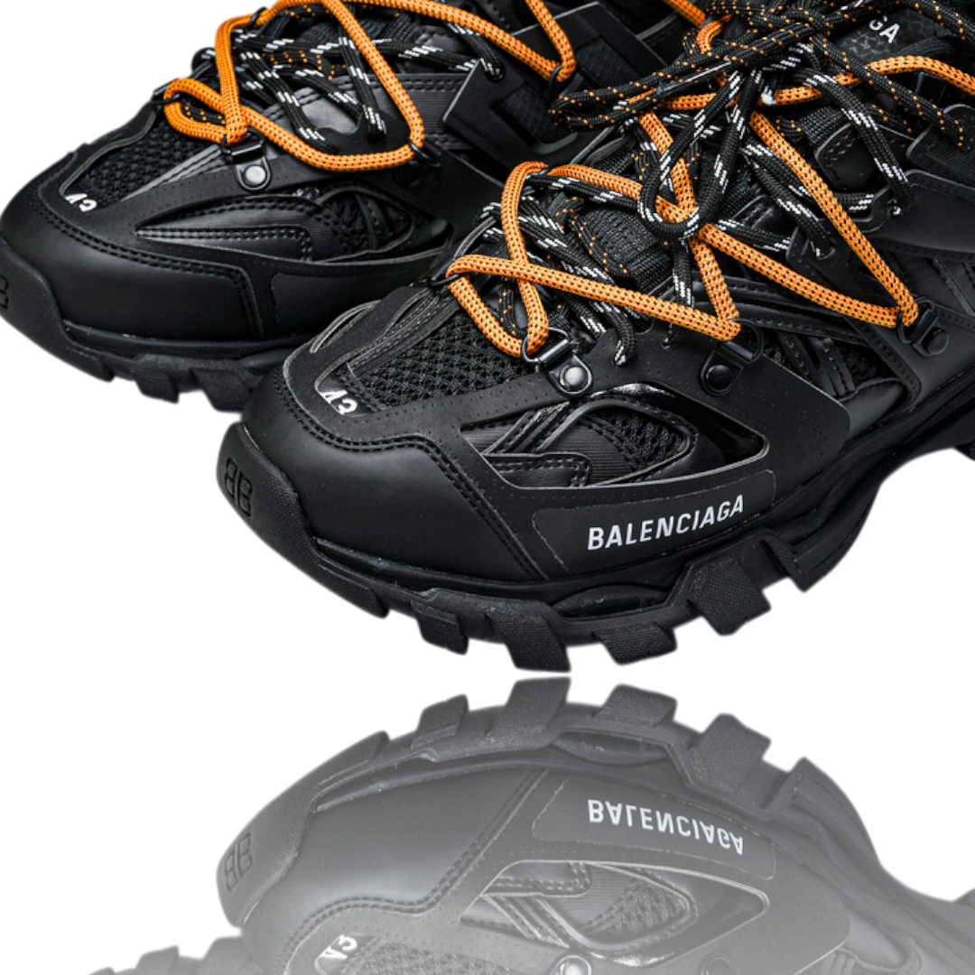 Track Trail Laces 'Black Orange'