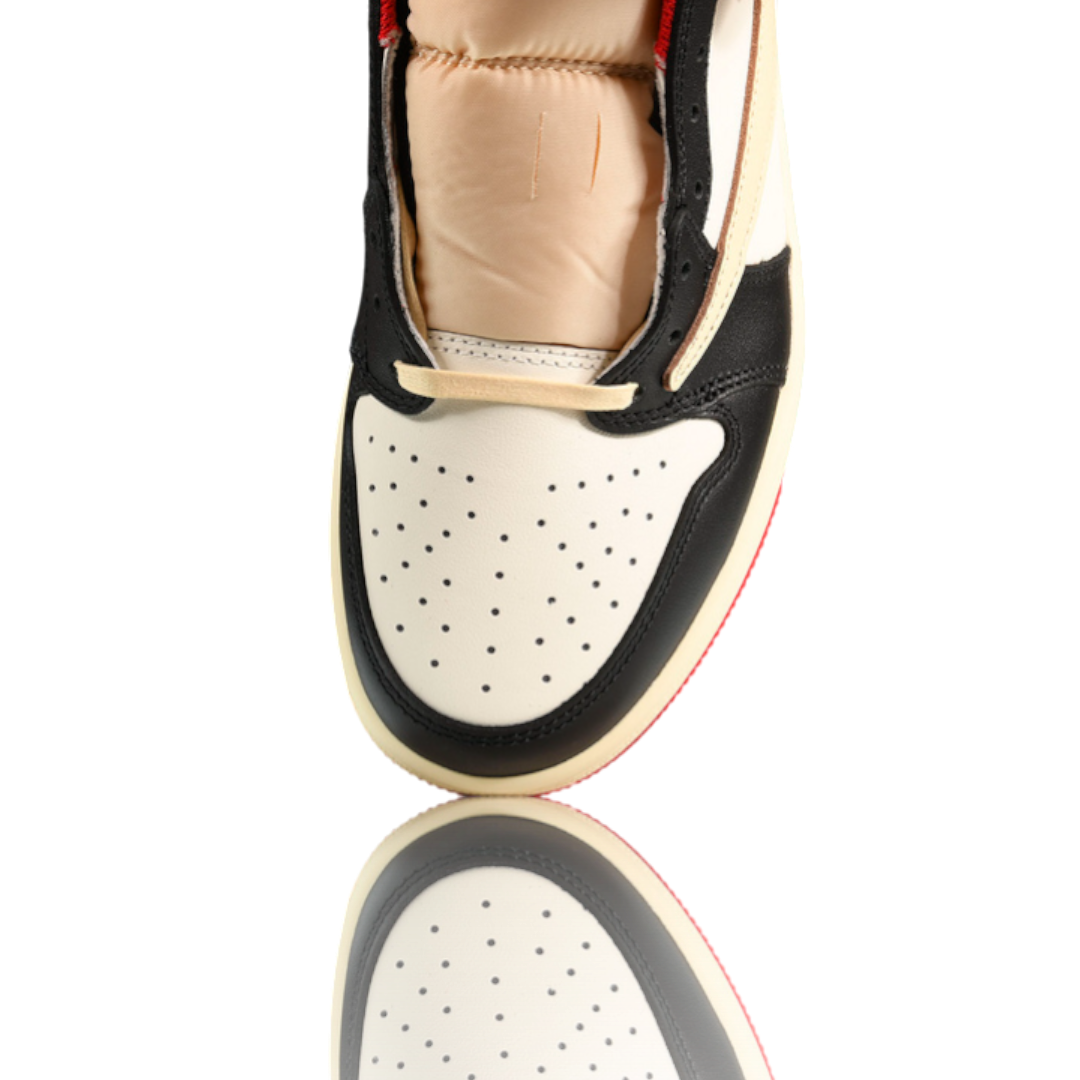 (Unreleased) Travis Scott x AJ1 Low OG Fragment 'Black Red'