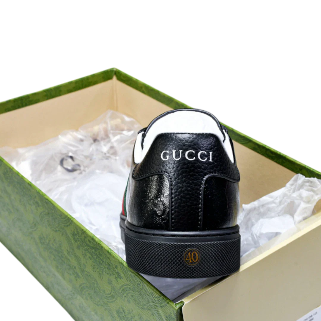 (CLEARANCE) Guссi Ace Web 'Black Monogram'