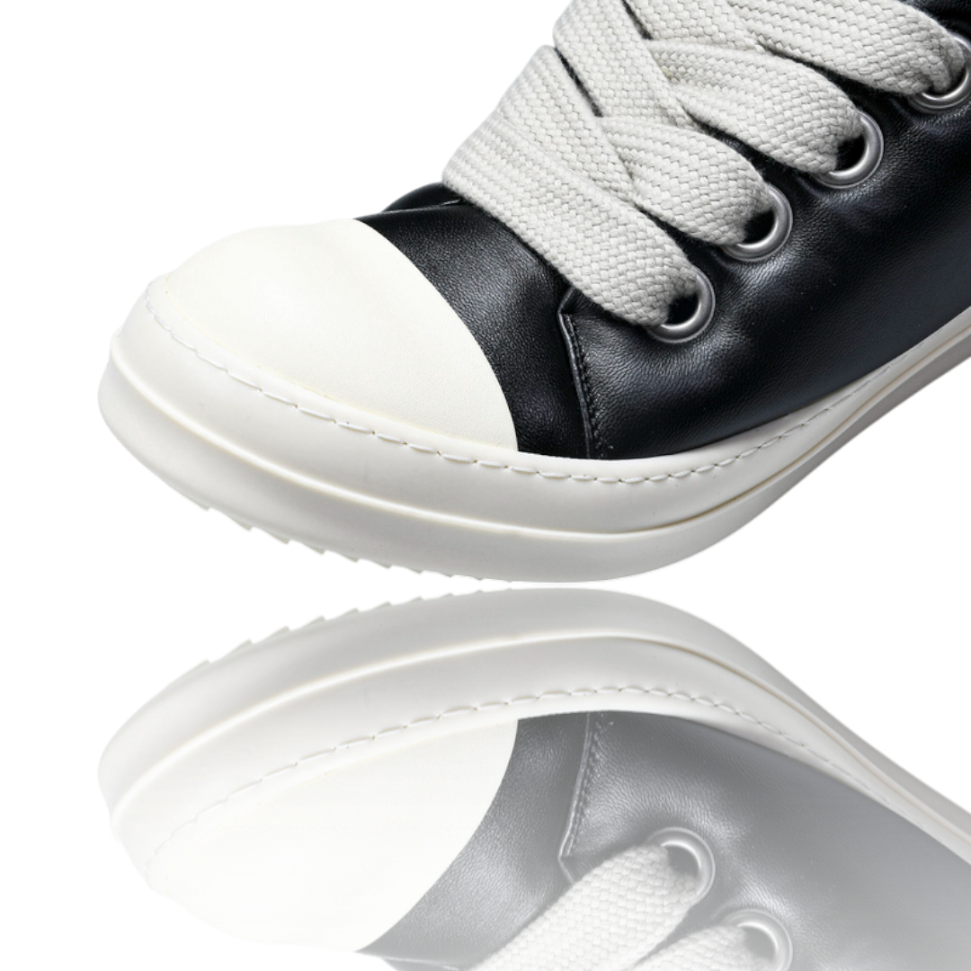 Rick Owens Jumbo Lace Padded Low 'Black Milk'
