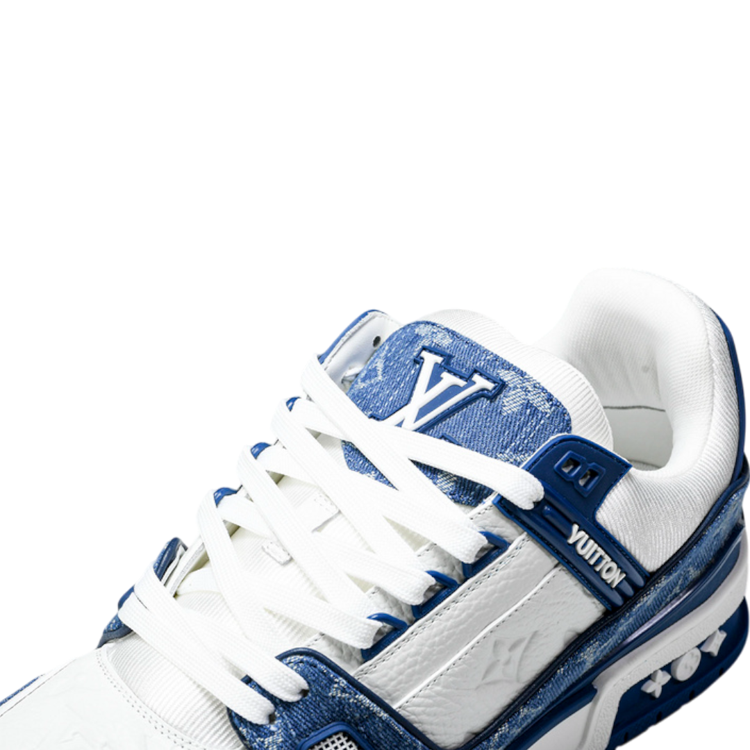 Louis Vuittоп Trainer Low 'Monogram Denim White Blue'