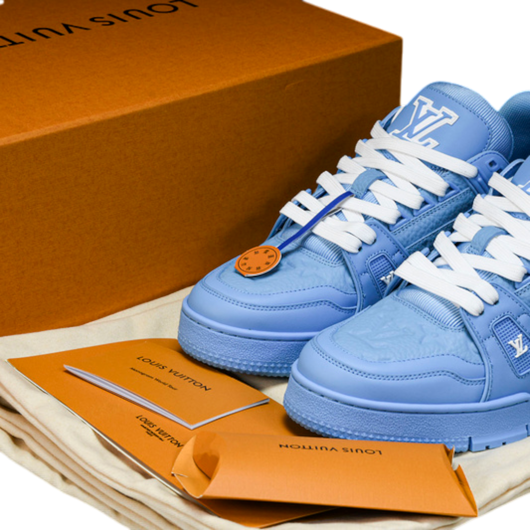 Louis Vuittоп Trainer Low 'Monogram Blue Embossed'
