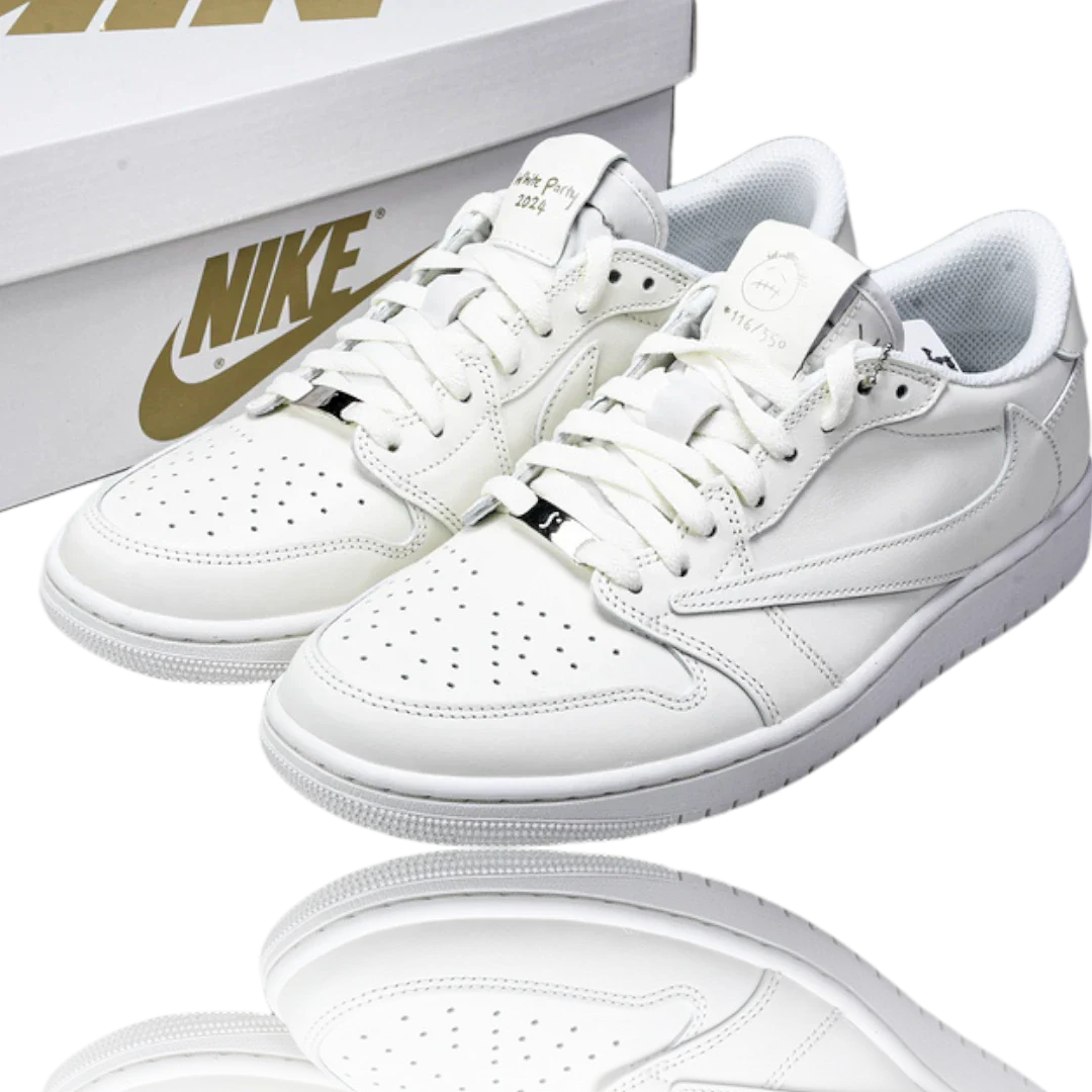 (CLEARANCE) Travis Scott x AJ1 Low OG 'Michael Rubin White Party' Friends & Family