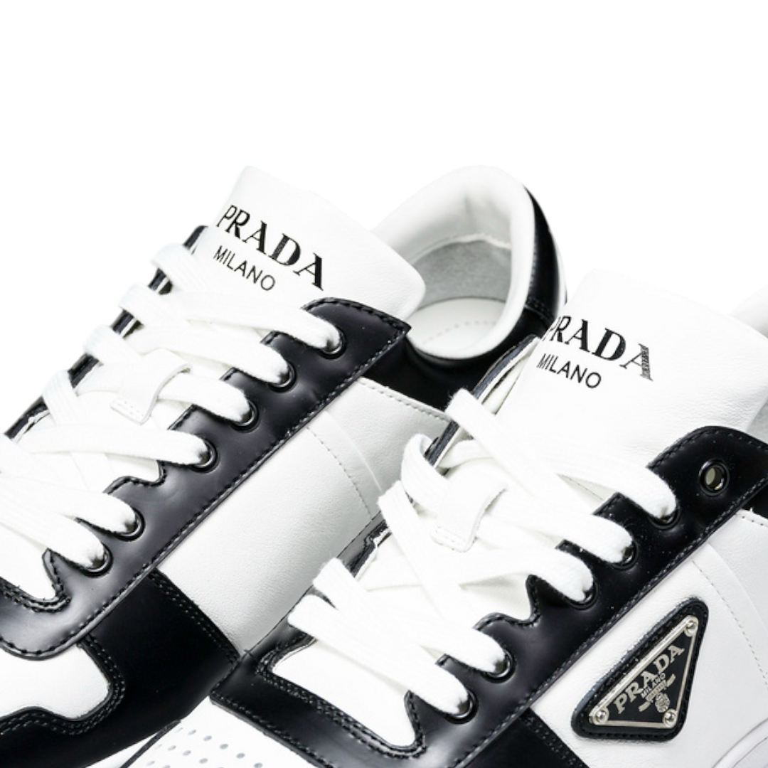 (CLEARANCE) Prada Downtown Sneaker 'Black White'