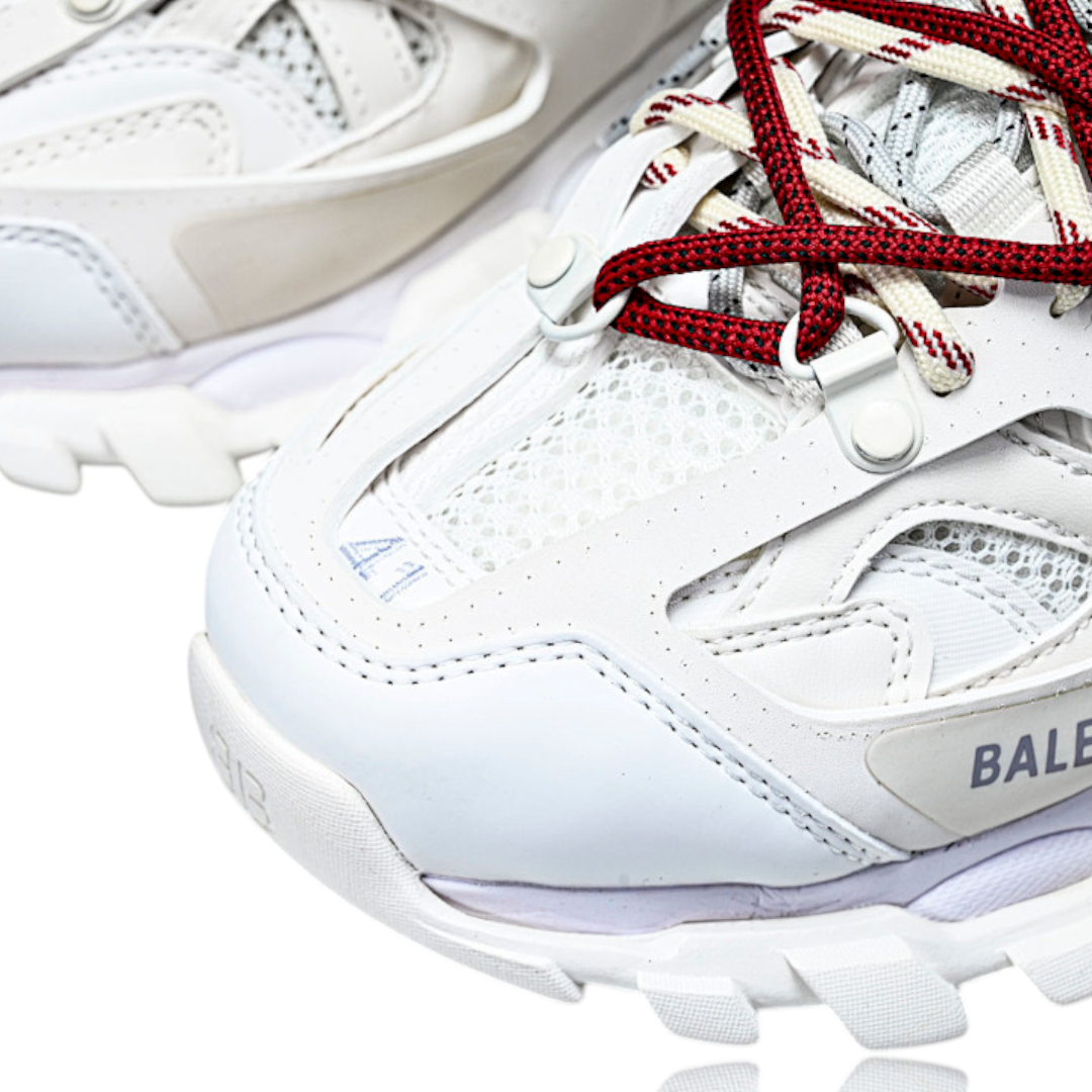 Track Trail Laces 'White Red Grey'
