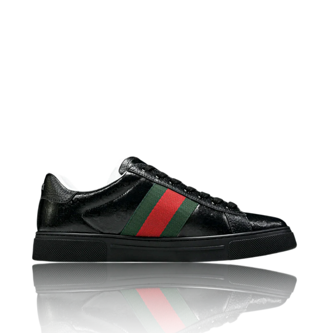 (CLEARANCE) Guссi Ace Web 'Black Monogram'