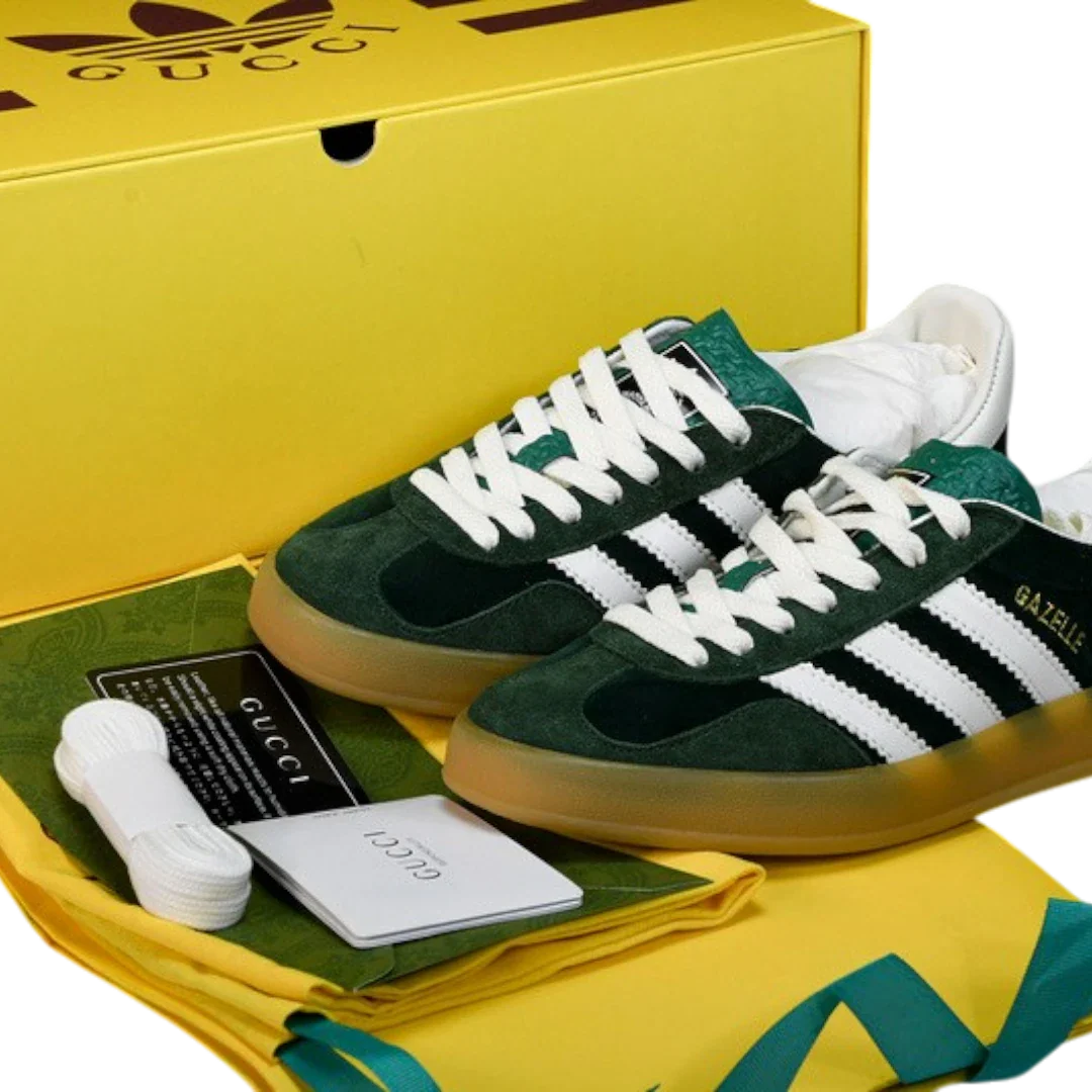 (CLEARANCE) Guссi x Gazelle 'Green Suede'