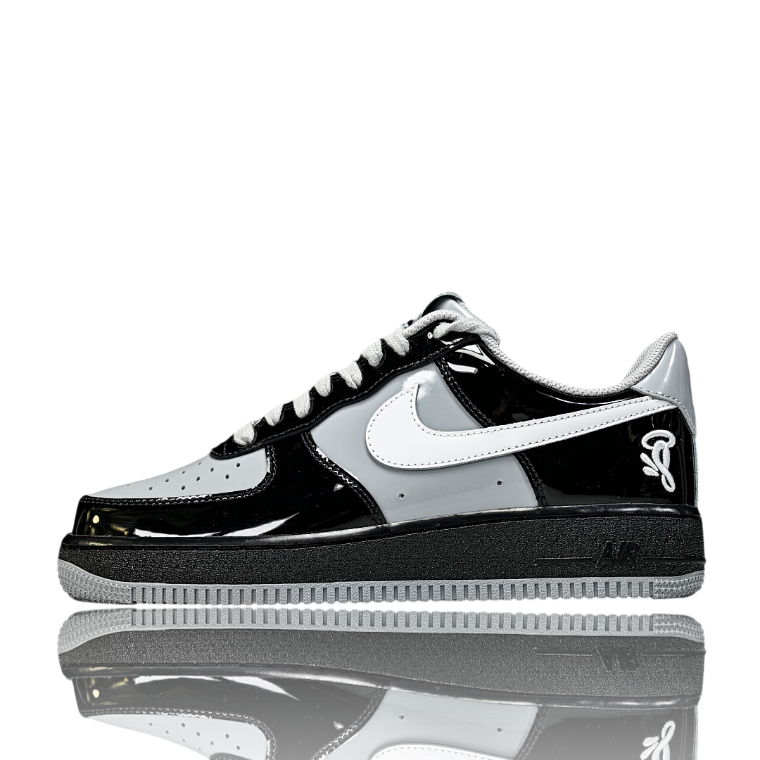 Syna x AF1 Low Central Cee 'Black White Smoke Grey'