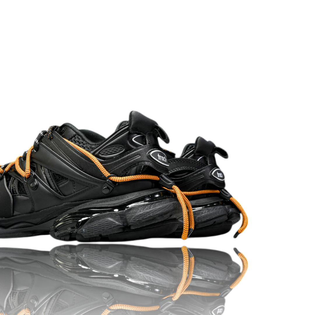 Track Trail Laces 'Black Orange'