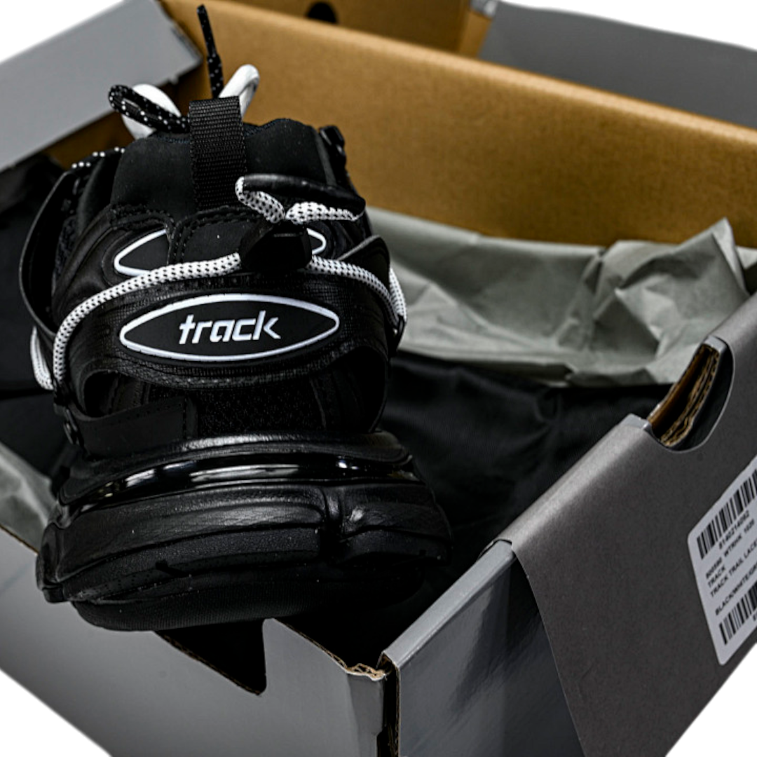 Track Trail Laces 'Black White'