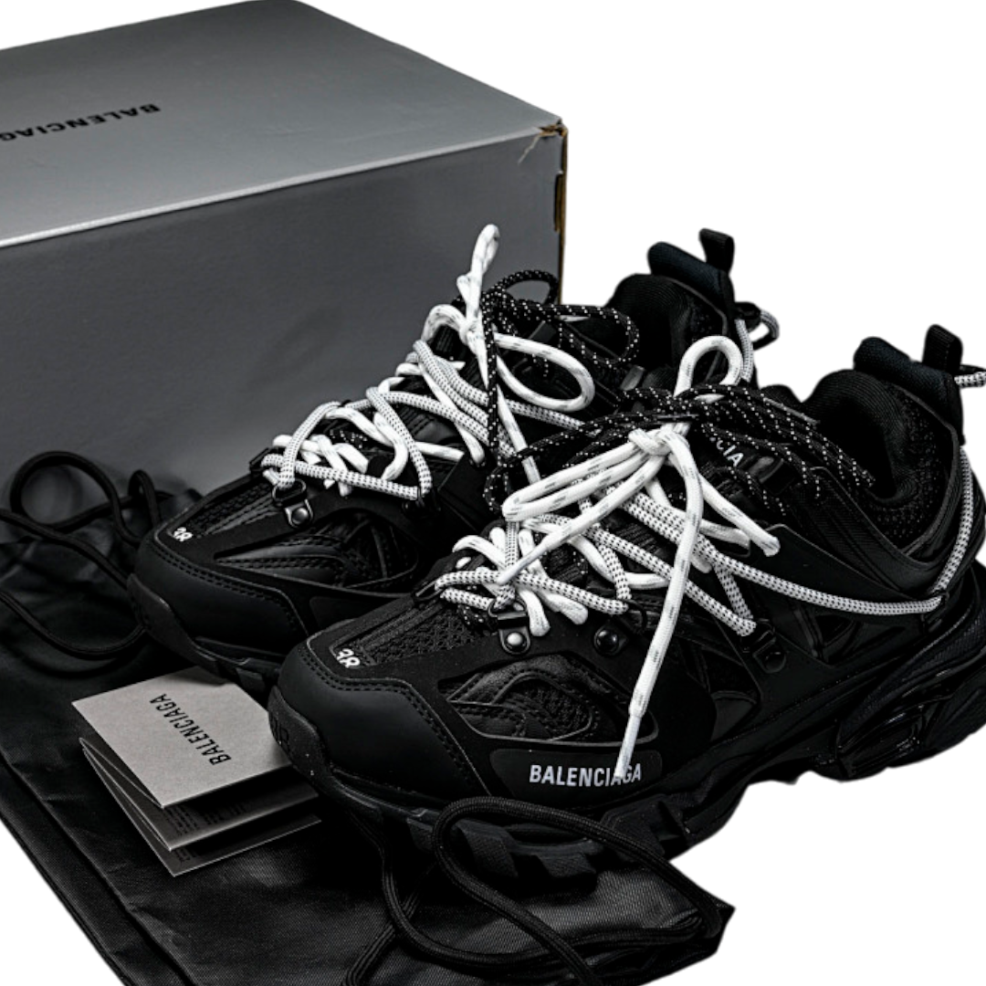 Track Trail Laces 'Black White'