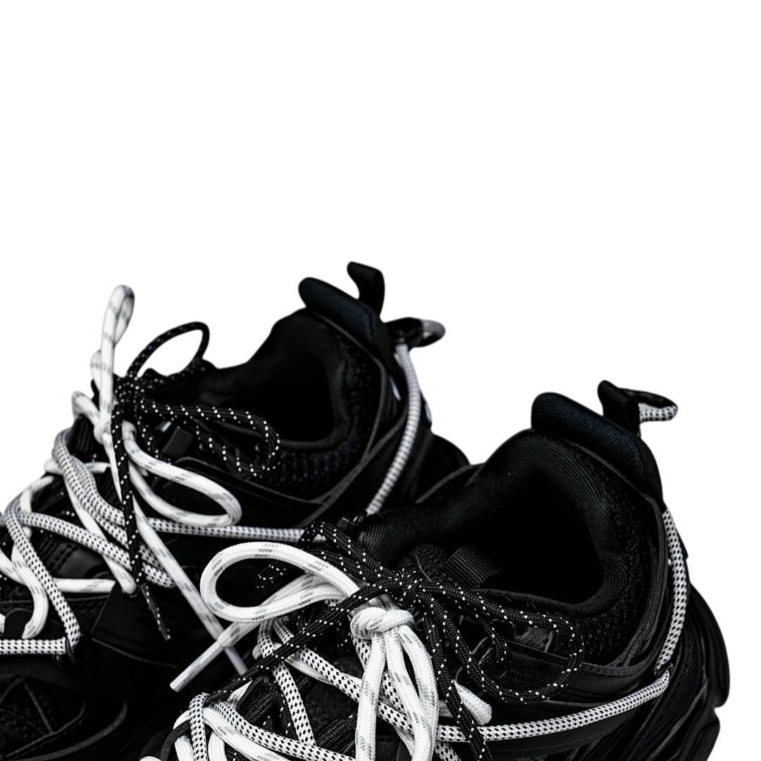 Track Trail Laces 'Black White'