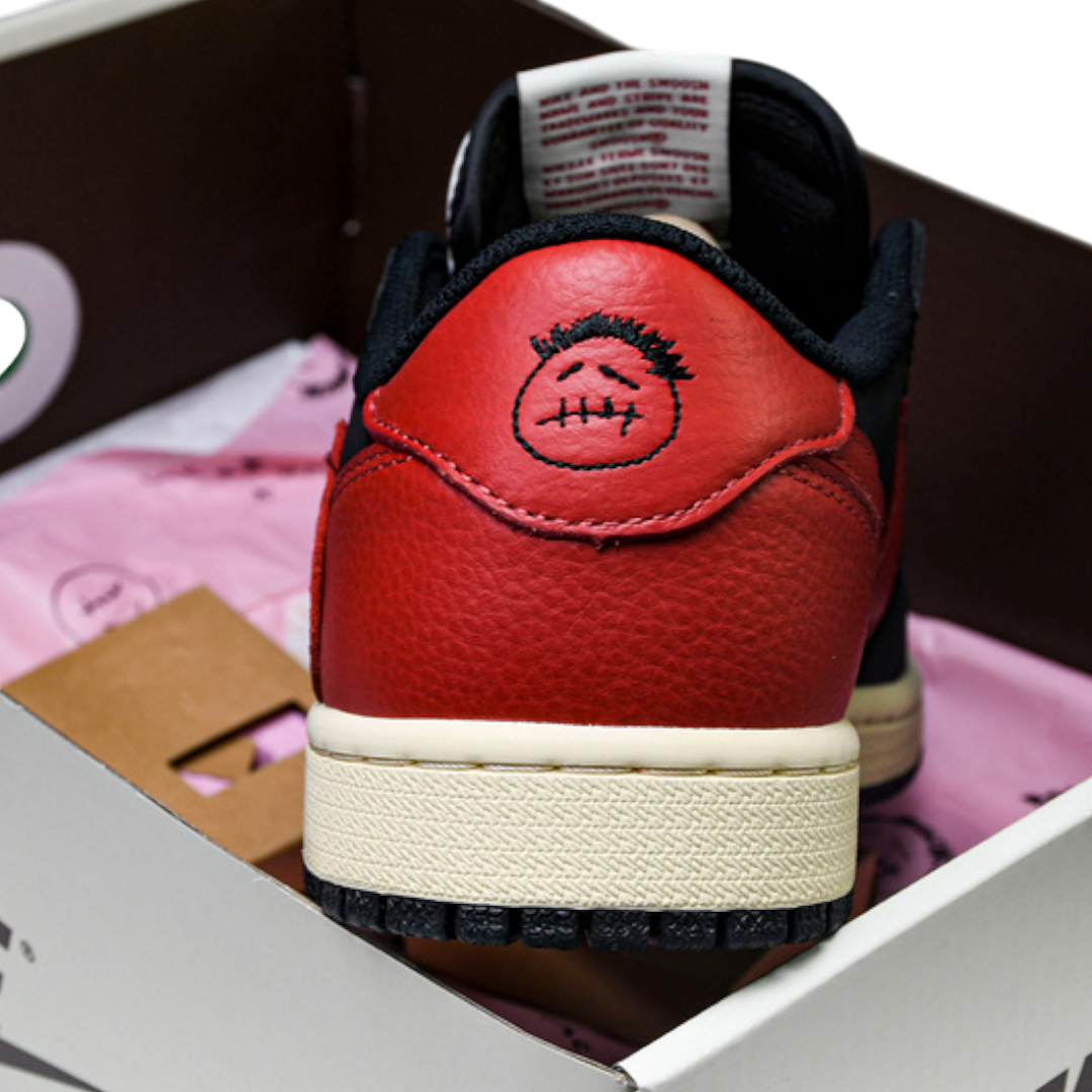 (Unreleased) Travis Scott x AJ1 Retro Low 'Black Red'