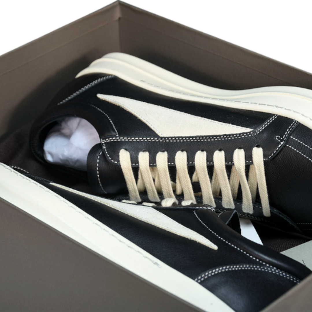 Rick Owens Vintage Sneaks 'Black Milk'