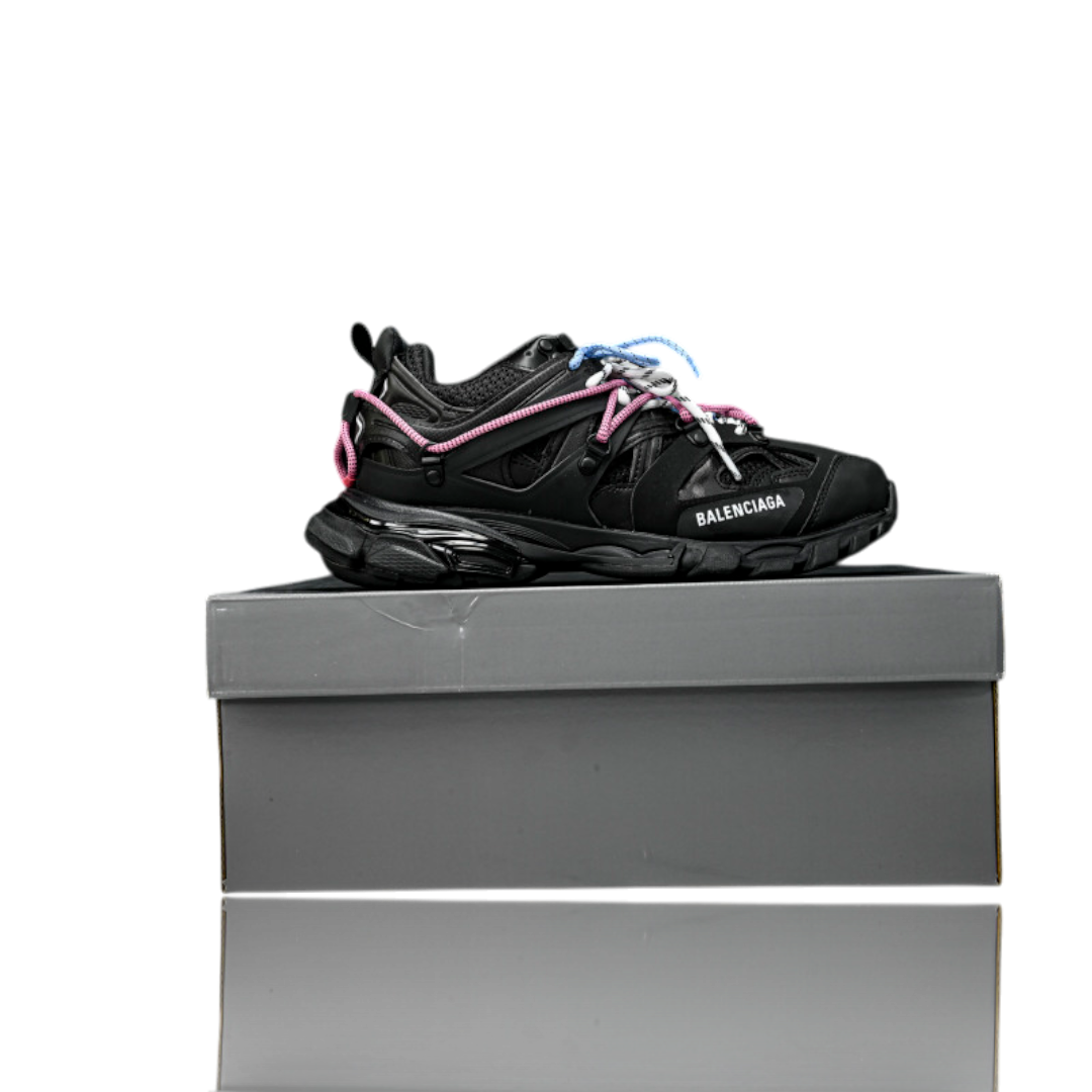 Track Trail Laces 'Black Blue Pink'