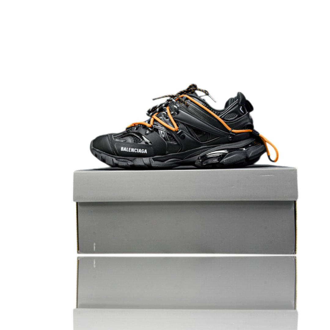 Track Trail Laces 'Black Orange'