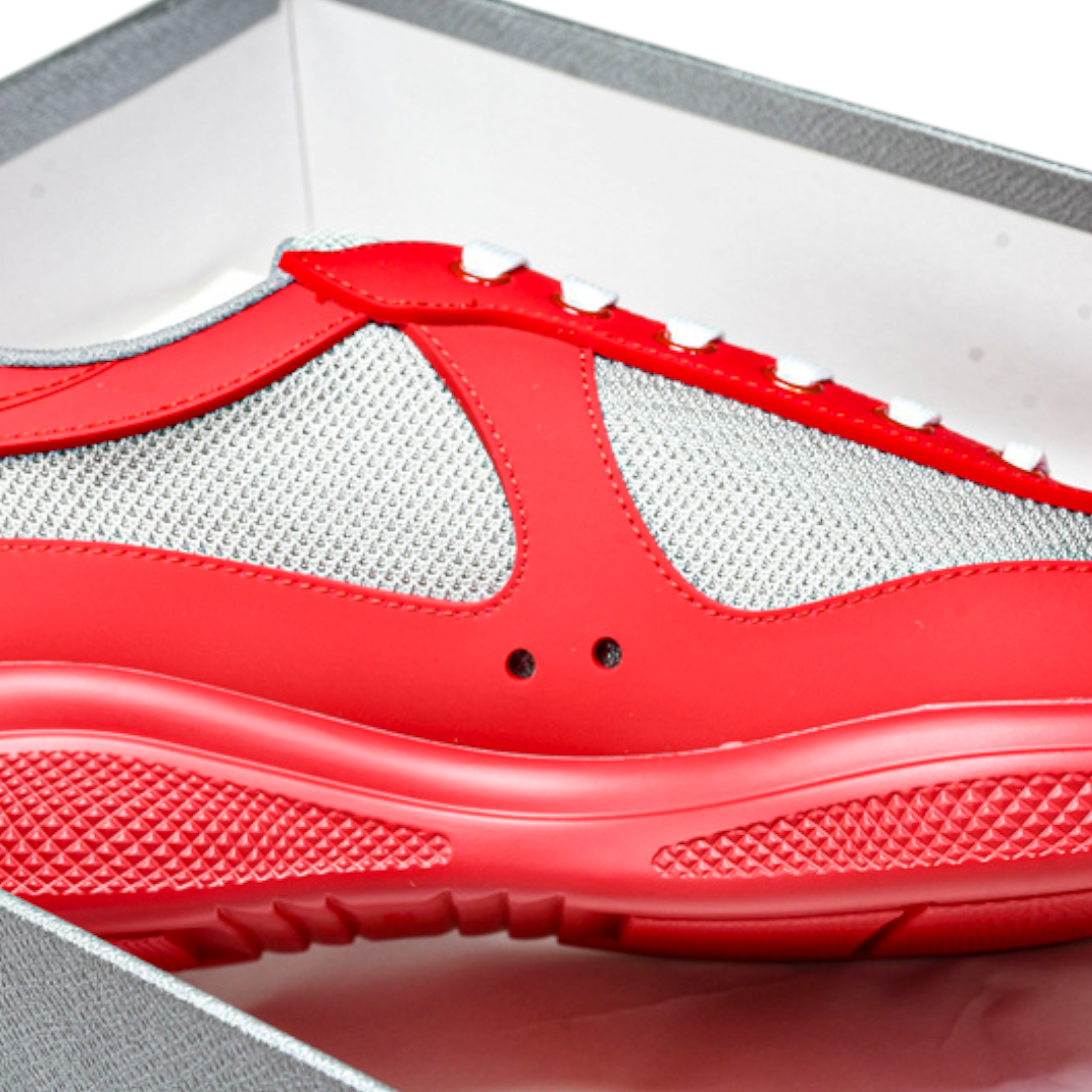 Prada America's Cup Soft Rubber 'Red Grey'