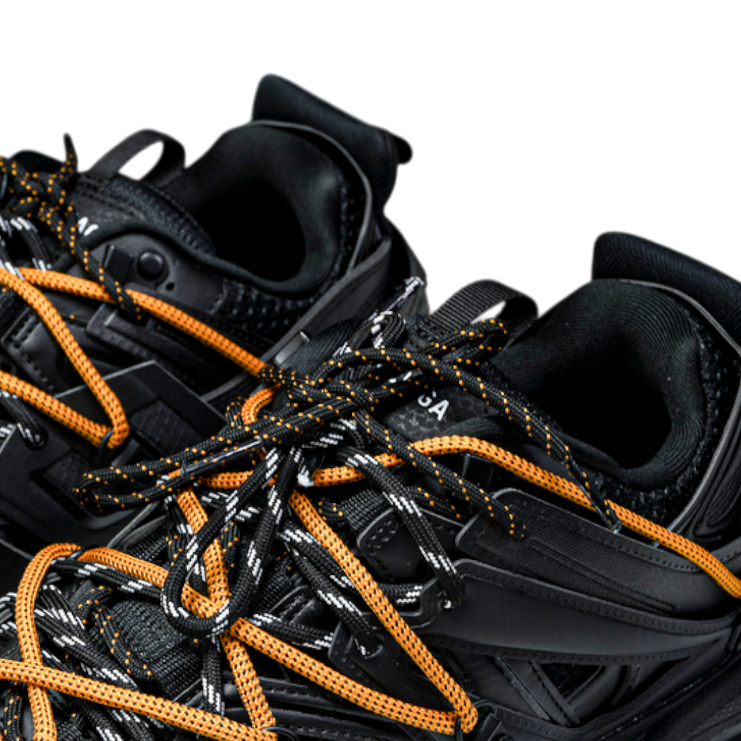 Track Trail Laces 'Black Orange'
